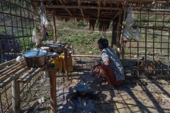Displaced families in Rakhine