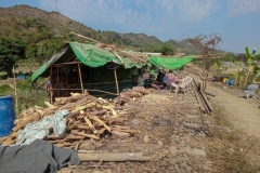 Displaced families in Rakhine