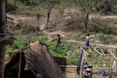 Displaced families in Rakhine