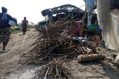 Displaced families in Rakhine