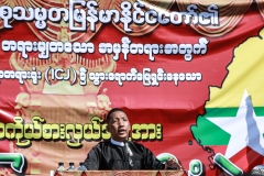 Nationalist supporters gather in Yangon