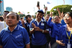 Nationalist supporters gather in Yangon