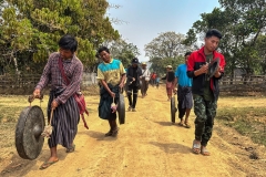 Youth Kayah Traditional Pole Festival in Demoso