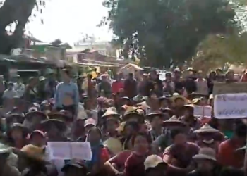 Women Protest Forced Conscription by Resistance Groups in Sagaing Region