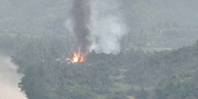 Myanmar military razes village as Thai border offensive stalls