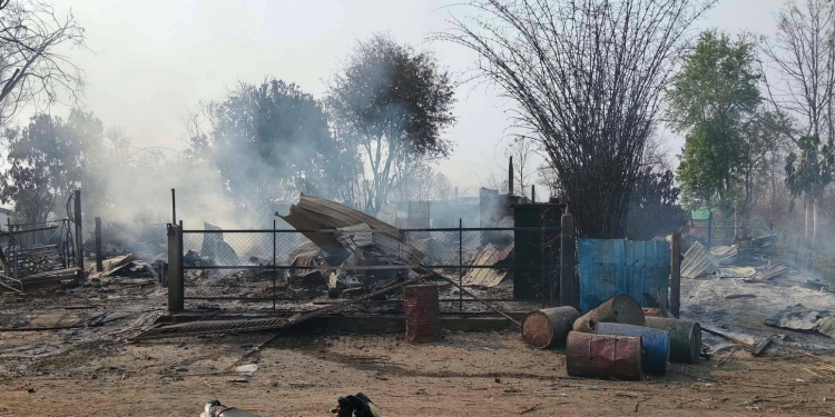 Elderly Civilians Injured in Unprovoked Myanmar Airstrike on Htilin Village