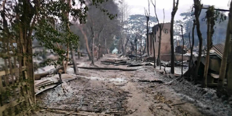 Nearly 5,000 Homes Destroyed by Myanmar Military in Three-Month Arson Spree