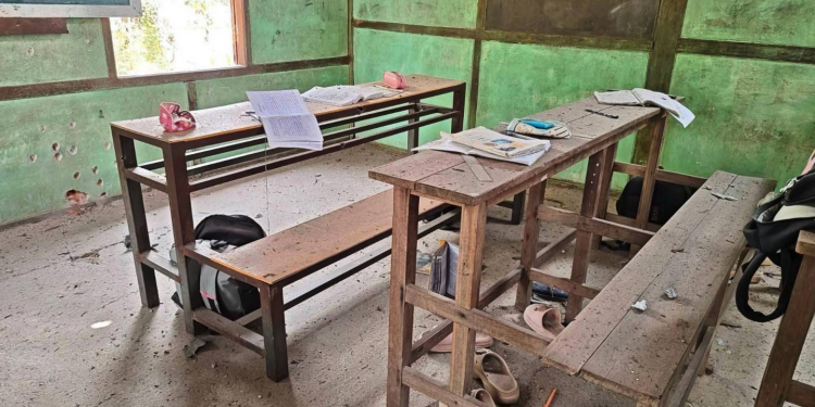 Eleven Wounded as Myanmar Military Targets Village School with “Kamikaze” Drone