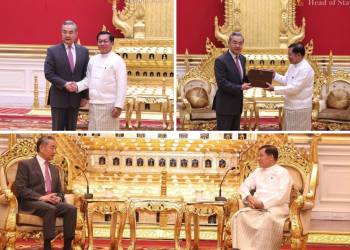 China’s Wang Yi Meets Min Aung Hlaing in Bid to Legitimize ‘Sham’ Election Results
