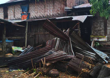 Severe Hailstorm and Gale Winds Destroy Hundreds of Homes in Myanmar’s Bago Region