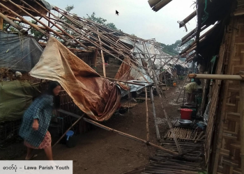 Kachin IDP shelter destroyed as extreme weather hits Mogaung