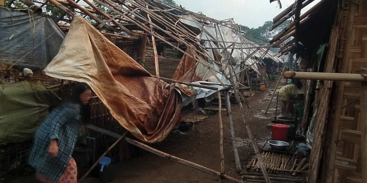 Kachin IDP shelter destroyed as extreme weather hits Mogaung