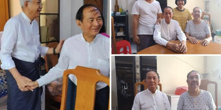 Myanmar’s Striking Civil Servants Reaffirm Allegiance to Ousted President Win Myint