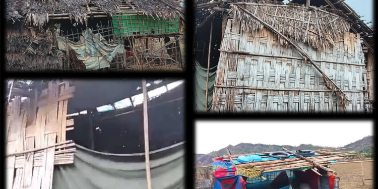 Hundreds of Displaced Families Homeless After Storm Rips Through Rakhine Shelter Camps